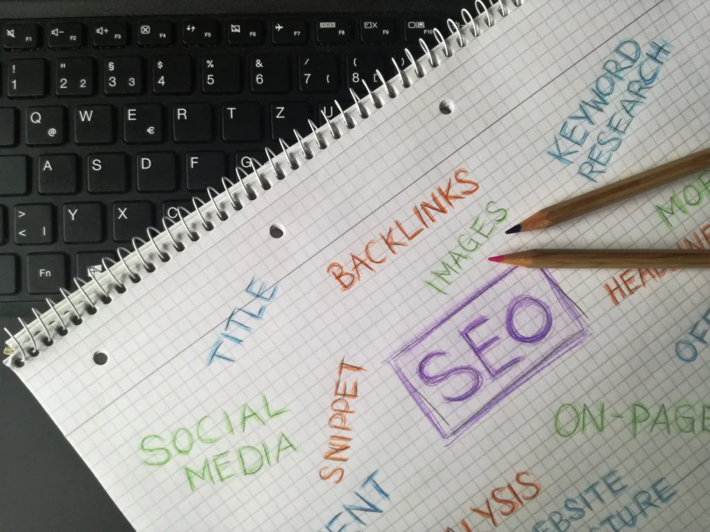 SEO trends in 2026 with technical SEO, search optimization, website performance, analytics, and digital growth icons.